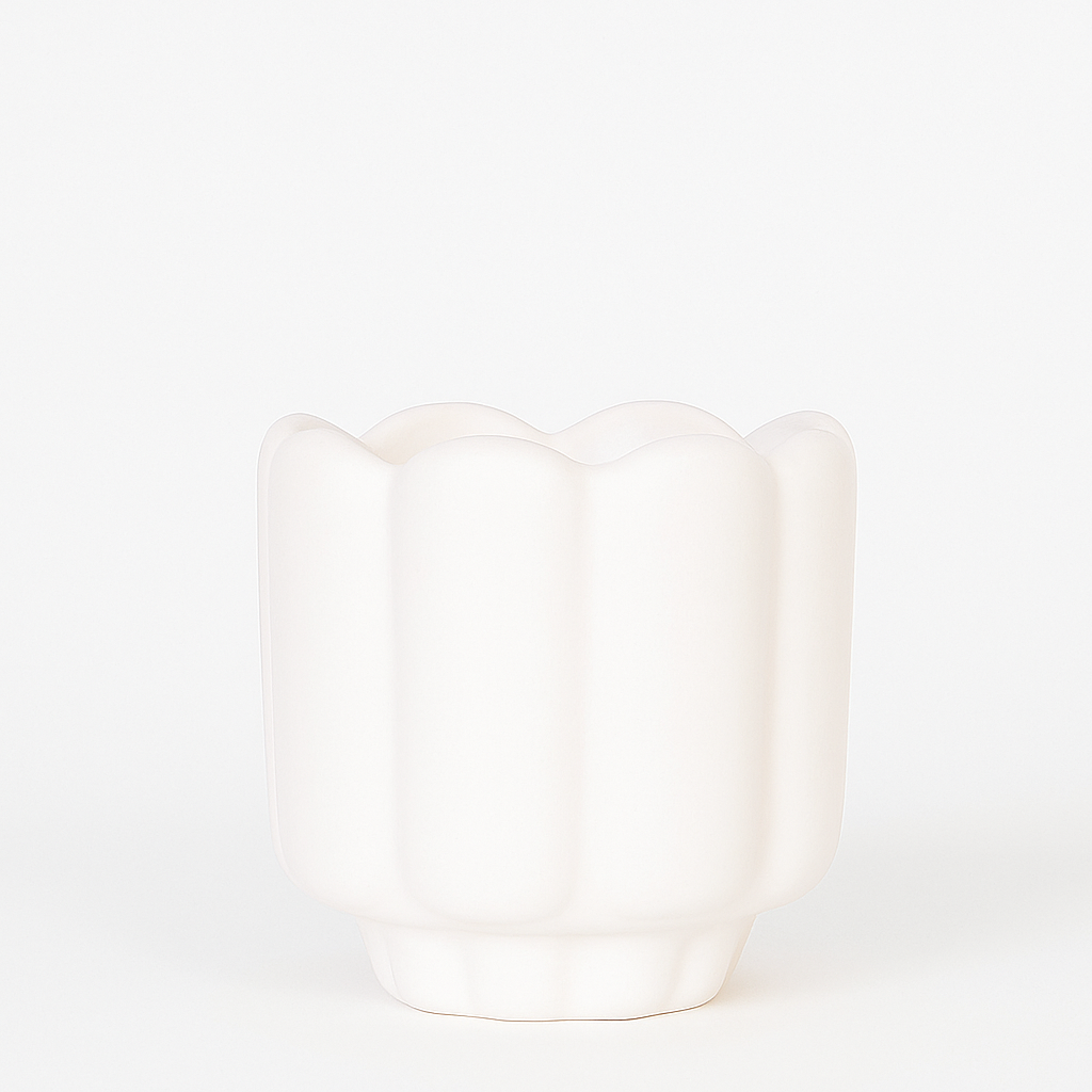 Vaso Retrò Tropical Corner Bianco