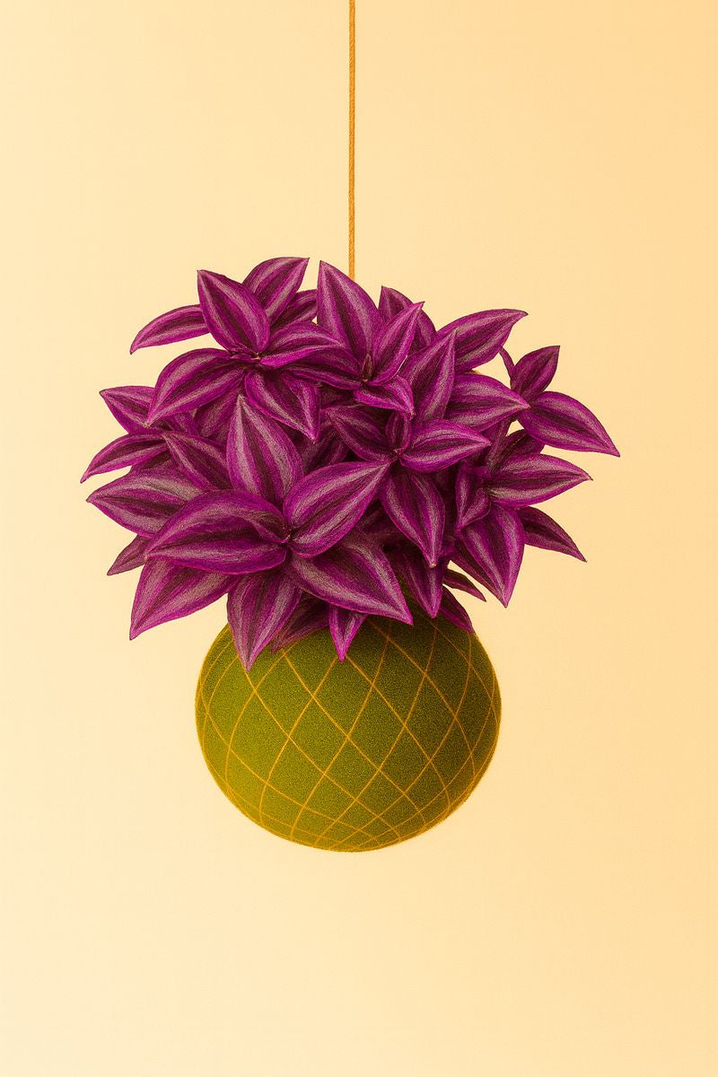 Baby Kokedama | Tradescantia Pink Paradise