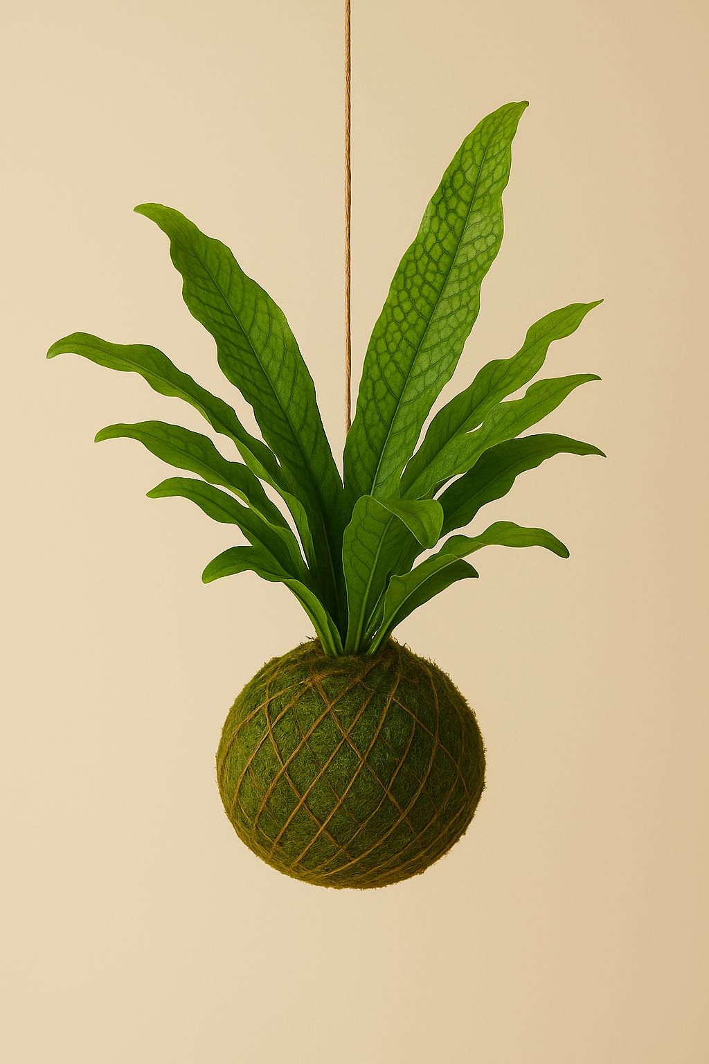 Baby Kokedama | Microsorum musifolium “Crocodyllus”