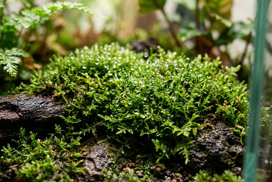 Muschio vivo: il tappeto verde che trasforma terrarium e kokedama