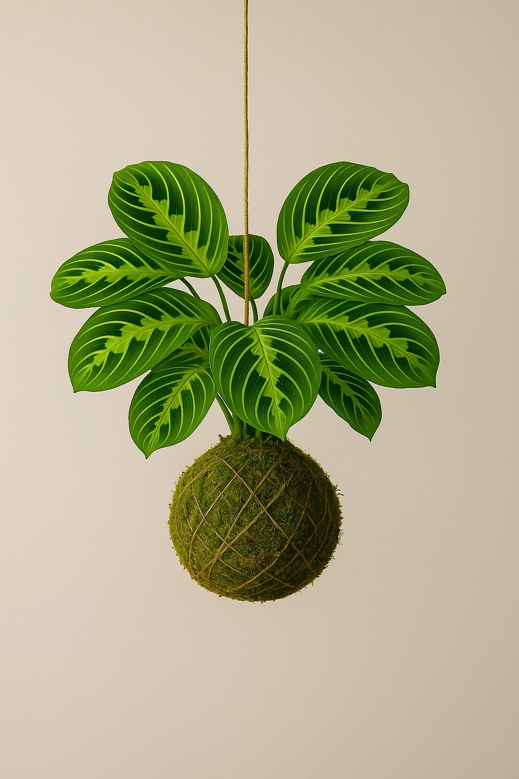 Kokedama | Maranta Leuconeura “Lemon lime”