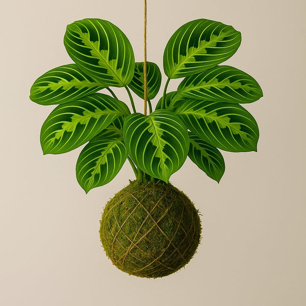 Kokedama | Maranta Leuconeura 'Lemon lime'