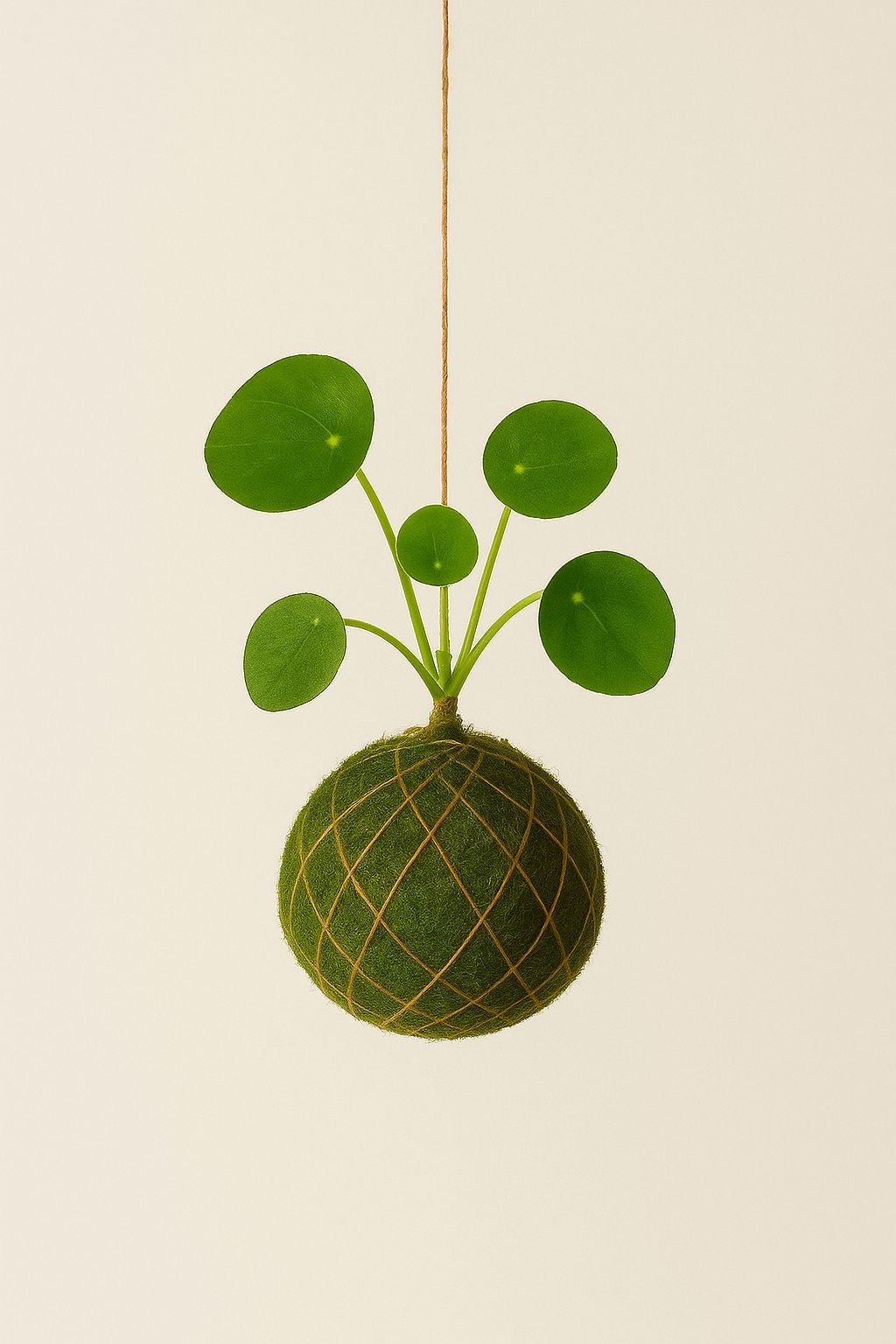 Baby Kokedama | Pilea Peperomioides
