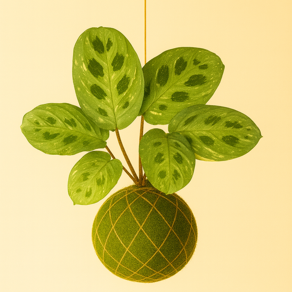 Kokedama | Maranta Leuconeura 'Kerchoveana' Variegata