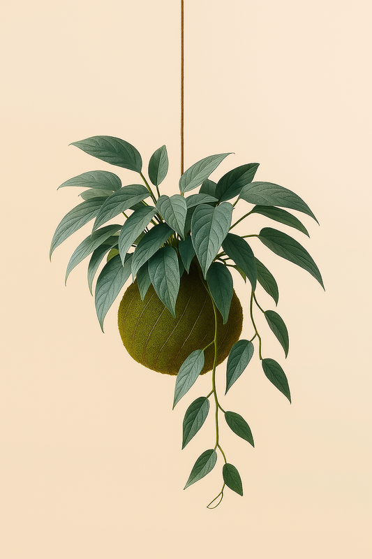 Kokedama | Epipremnum pinnatum “Cebu blue”