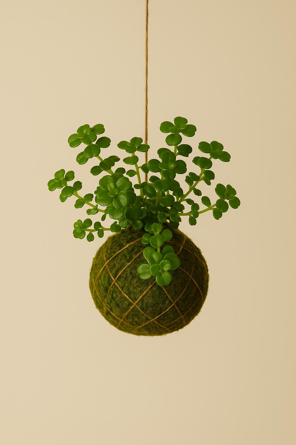 Baby Kokedama | Pilea Depressa “Sao Paulo”