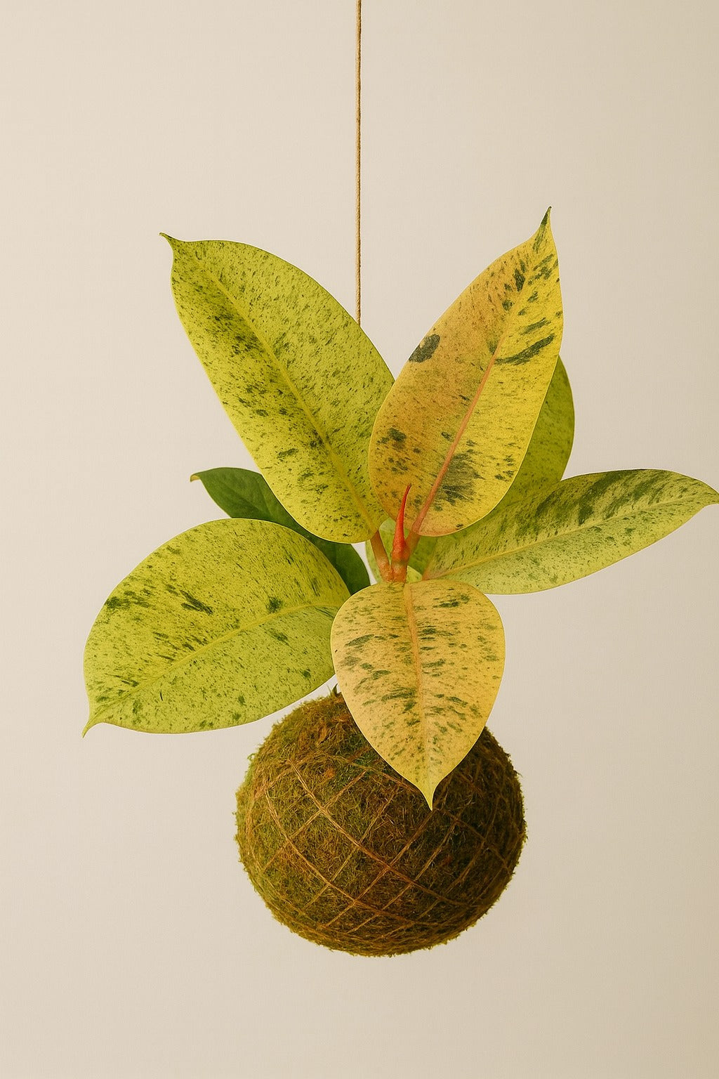 Kokedama | Ficus Shivereana Moonshine