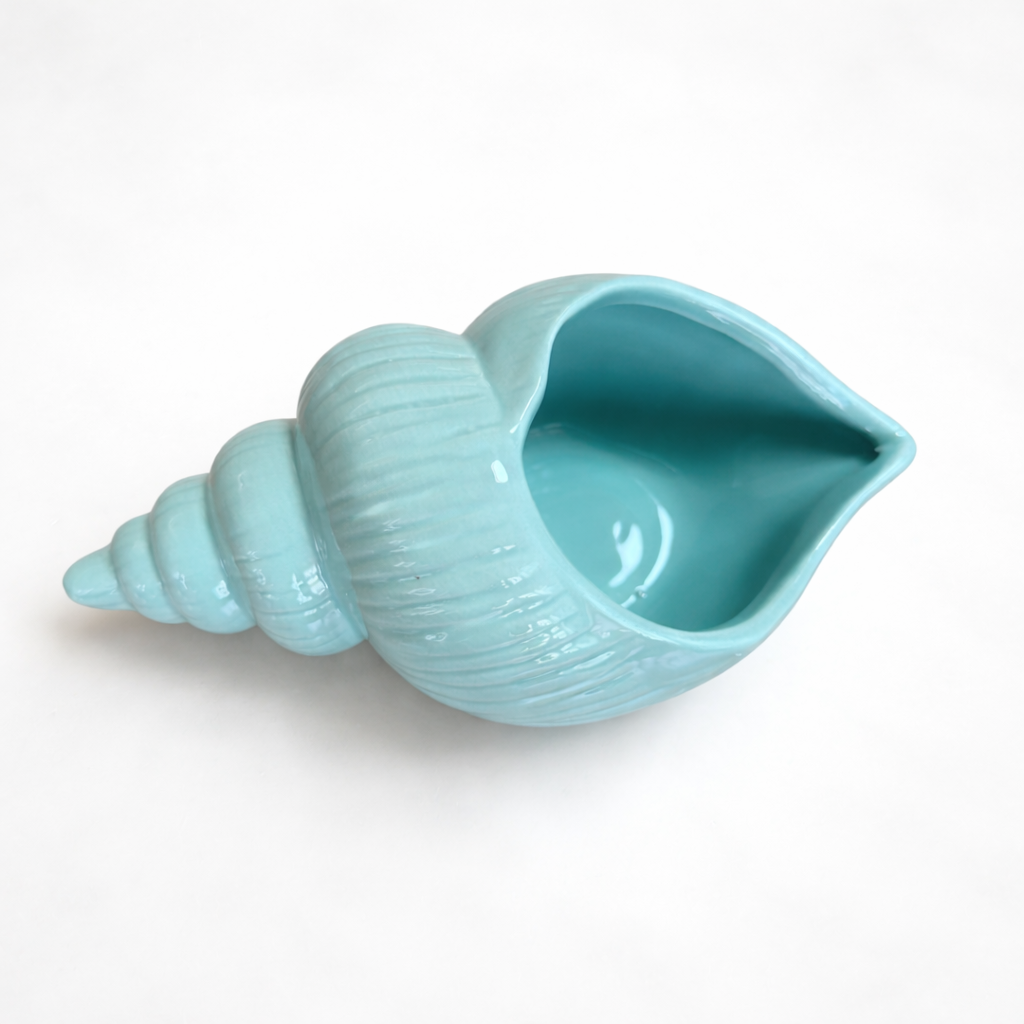 Vaso conchiglia Vaso Tropical Corner Verde acqua