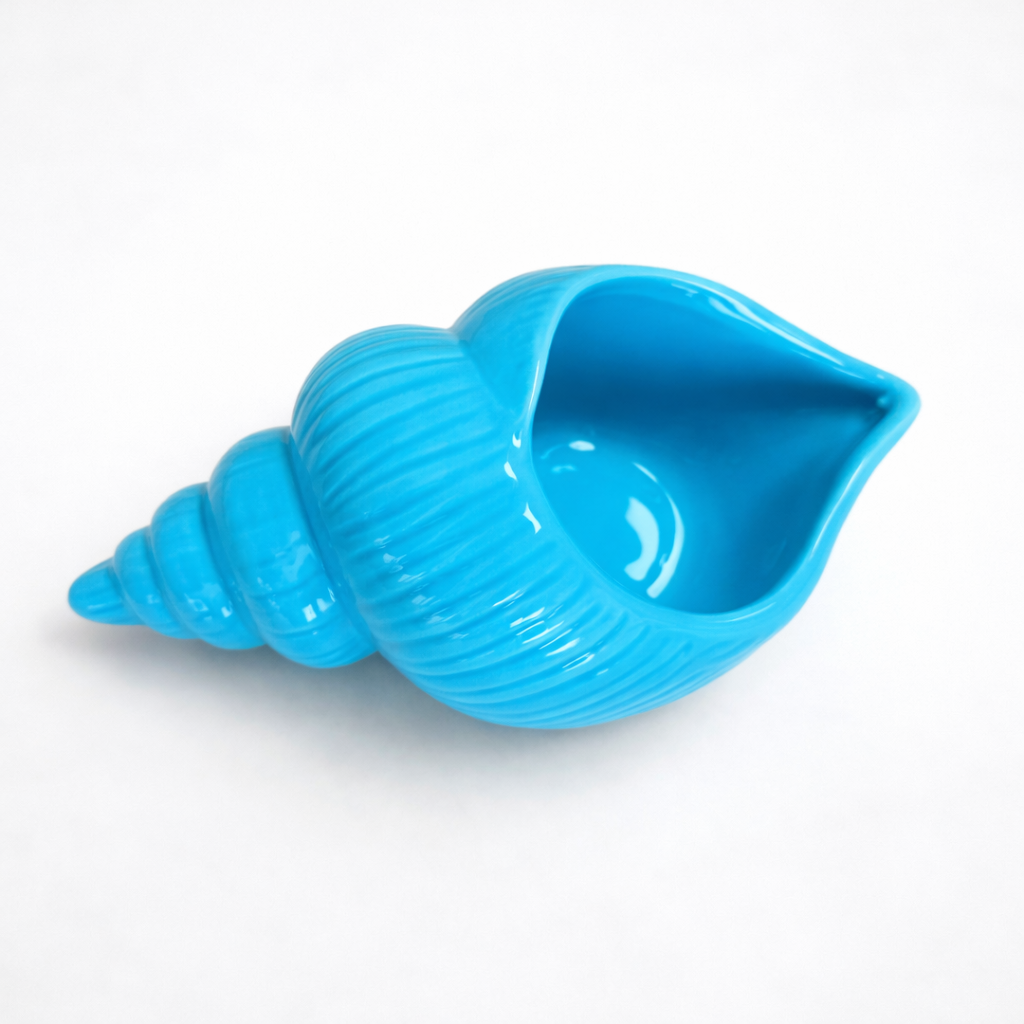 Vaso conchiglia Vaso Tropical Corner Celeste