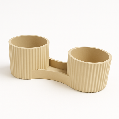 DuoVaso autoirrigante Vaso 3D Tropical Corner Beige