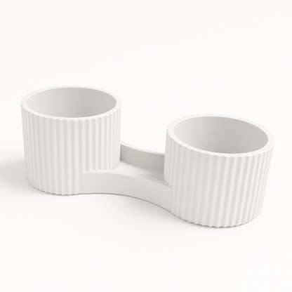 DuoVaso autoirrigante Vaso 3D Tropical Corner Bianco