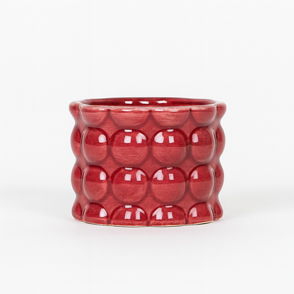 Vaso Cotton Tropical Corner Bordeaux