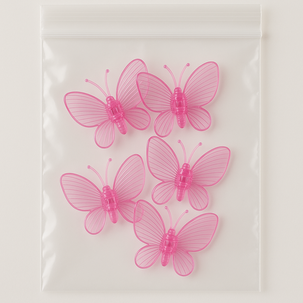 Clip farfalla Supporto per piante Tropical Corner 10 pz Rosa