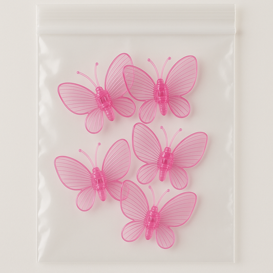 Clip farfalla Supporto per piante Tropical Corner 10 pz Rosa