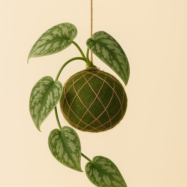 Kokedama | Scindapsus Pictus 'Silvery Ann'