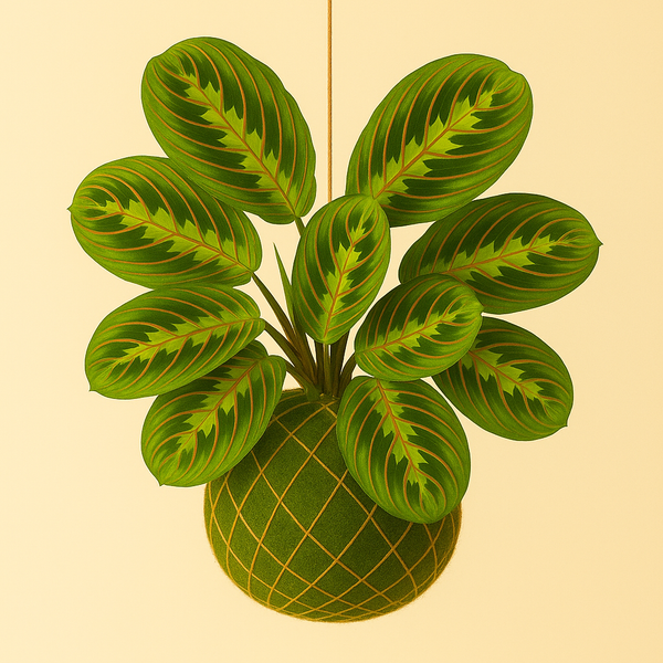 Kokedama | Maranta Leuconeura 'Fascinator'