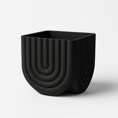 Vaso Candle Vaso 3D Tropical Corner Nero