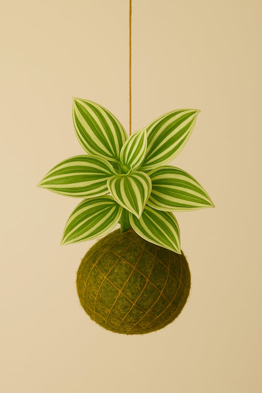 Kokedama | Tradescantia Albovittata