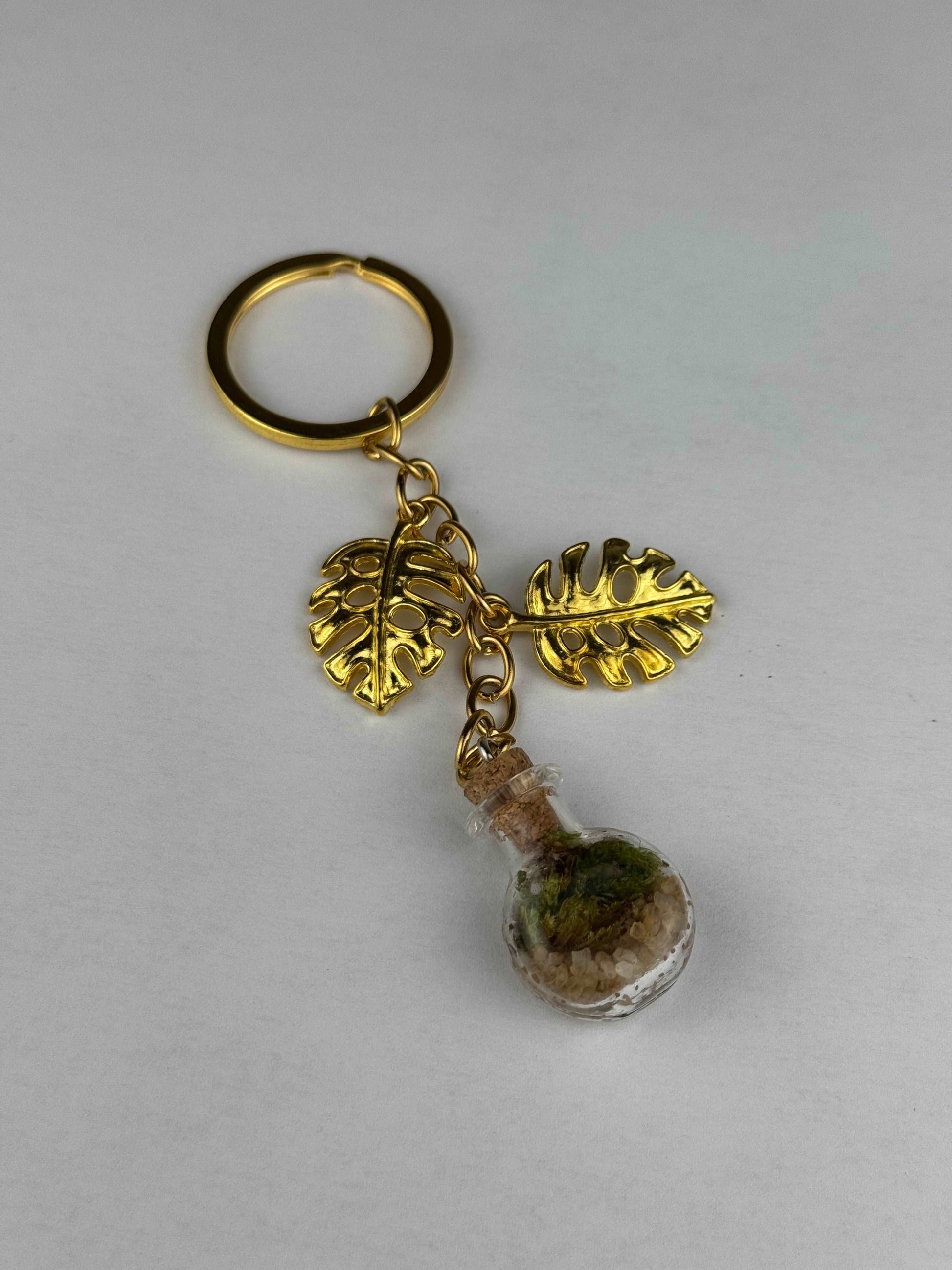 Keychain mini-terrarium