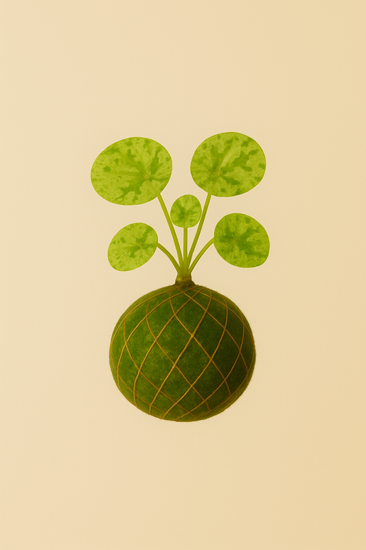 Baby Kokedama | Pilea Peperomioides 'Mojito'