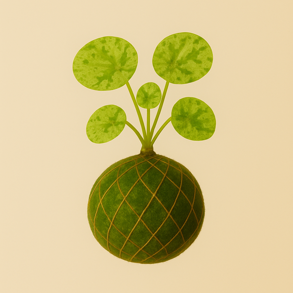 Baby Kokedama | Pilea Peperomioides 'Mojito'